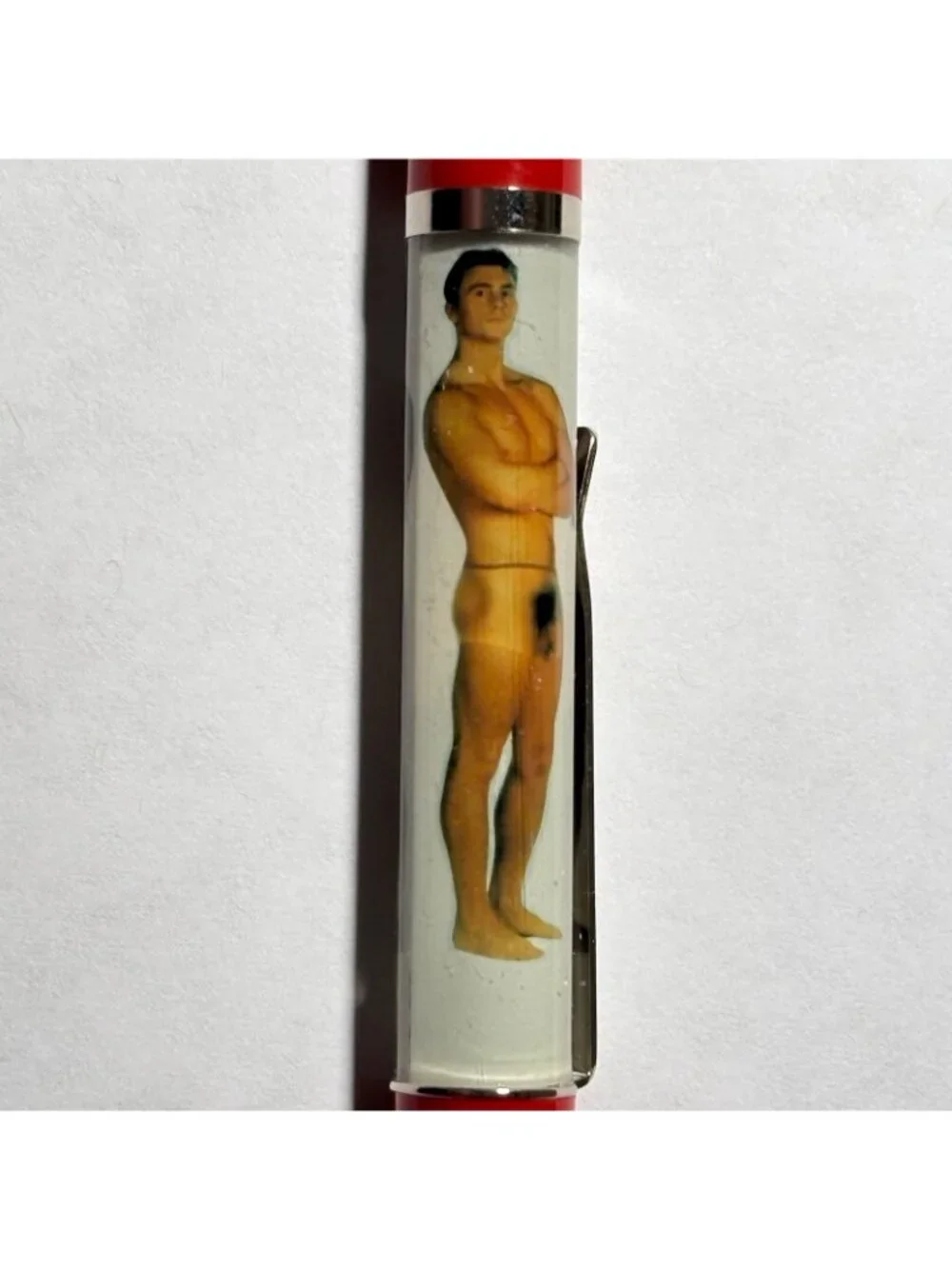 Male Stripper Floaty Pen Nude Model Naked Man Nudie Collectible Vintage Strip